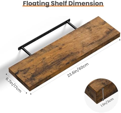 upsimples 23.6" Long Floating Shelves - Image 3