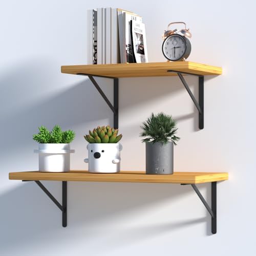 4 Pack L18 x H 12" Black Heavy Duty Shelf Brackets - Image 3