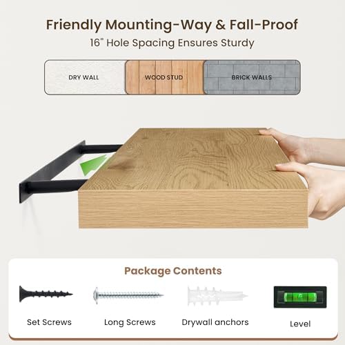 FLYJOE 72 Inch Floating Shelves - Image 7