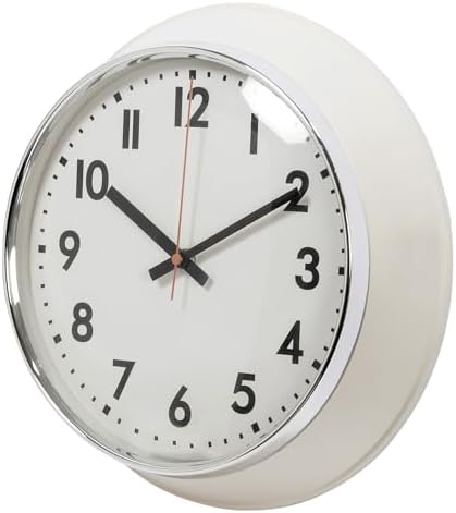Kiera Grace Wall Clock, 13 Inch, Retro Cream ClassicWall Clocks Battery Operated - Image 5
