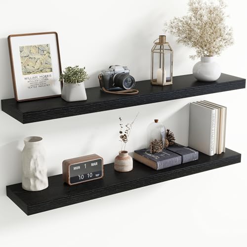 48 Inch Floating shelves for Wall, 8 Inch Deep, Invisible Brackets by Axeman