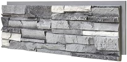 2-Pack Faux Stone Wall Panels, PU Stone Veneer by Wallwell