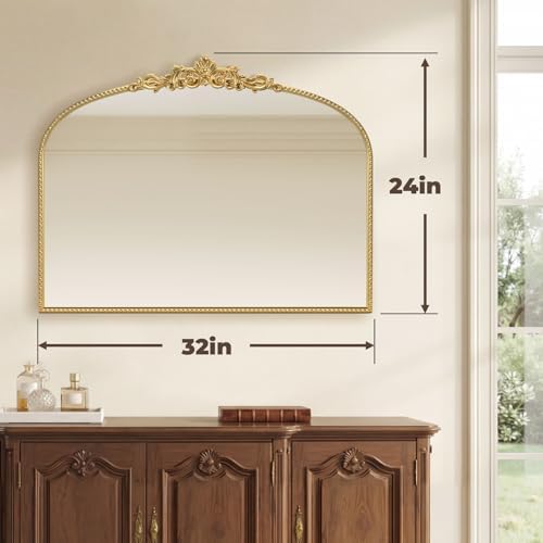 Gold Vintage Vanity Mirror 32x24 Inch - Image 2