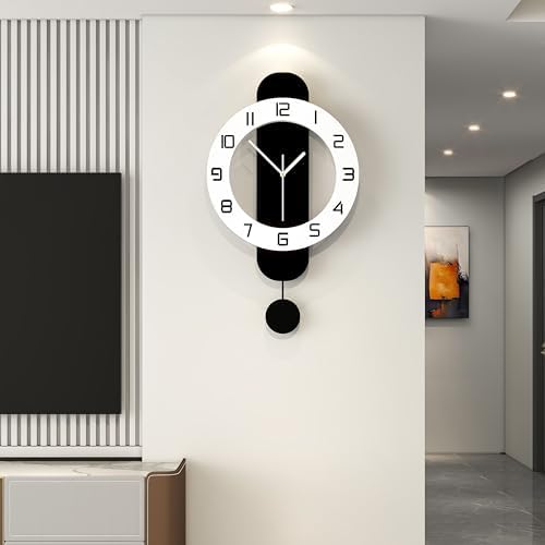 Modern Wall Clock Battery Operated Large Clocks by CreativeWallClock