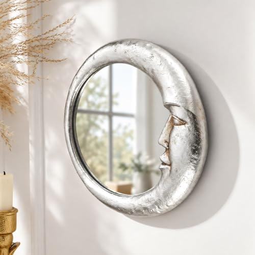 Novabright Moon Crescent Celestial Mirror 90s Wall Decor - Image 3