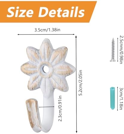 MOROBOR Flower Decorative Wall Hooks - Image 2