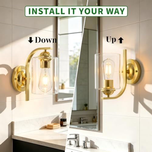 Phaosio Gold Wall Sconces Lights - Image 6