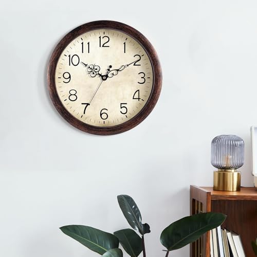 KECYET Wall Clock Vintage Battery Operated Quartz Silent 8" - Image 5