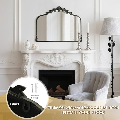 WallBeyond Black Antique Mirror - Image 6