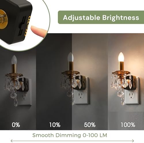 L LOHAS LED Flameless Candle Night Light, Night Lights Plug into Wall - Image 3
