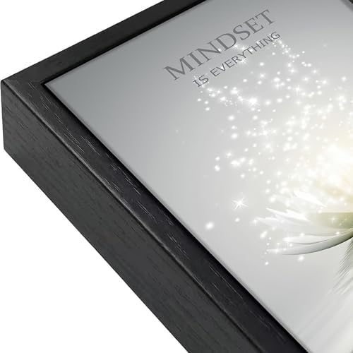 Framed Lotus Wall Art, Mindset is Everything Bathroom Decor - Image 5