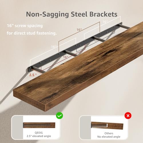 QEEIG Extra Long Floating Shelves - Image 4