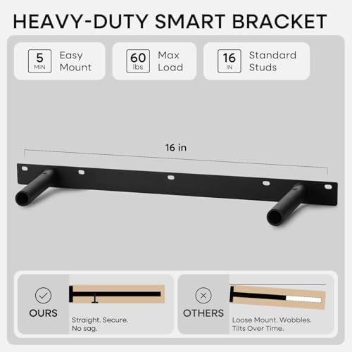 Homeforia 24 Inch Floating Shelves, High-End Solid Pine Wood - Image 4