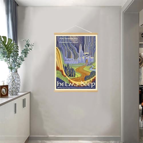 Middle Earth Landscape Wall Art Prints Canvas PaintingFantasy Posters, Wall - Image 3