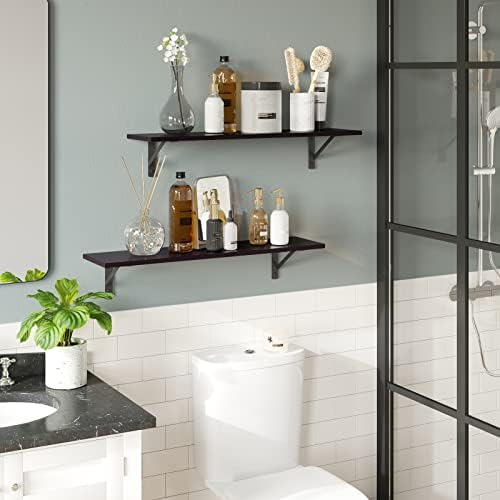 DINZI LVJ Long Wall Shelves, 31.5" Wall Mounted Shelves - Image 4