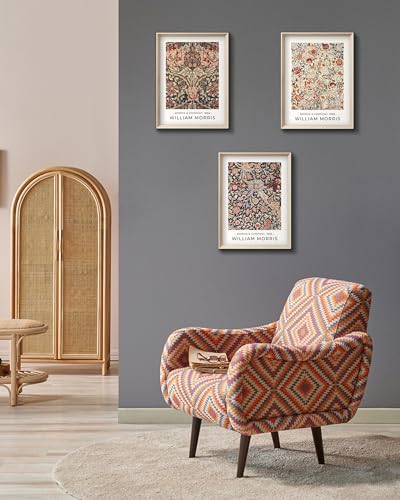 HesenDot William Morris Vintage Framed Wall Art, Floral Canvas Prints - Image 6