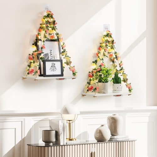 EXIN DECHEN Wall Decor for Bedroom, Floating Shelves Room Decor Aesthetic - Image 2