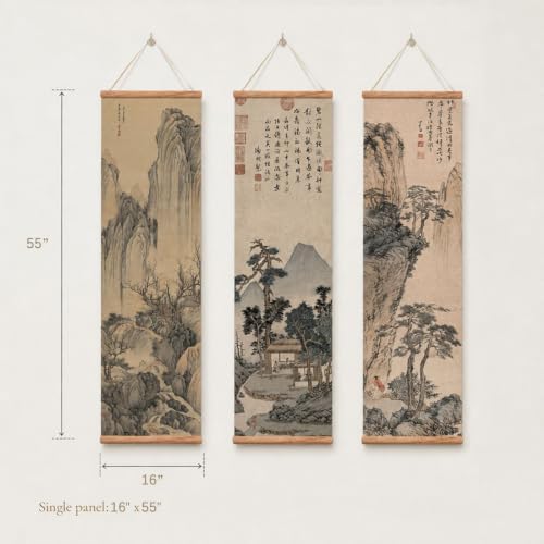 xinyuru Chinese Ancient Landscape Scroll Wall Art Poster - Image 3