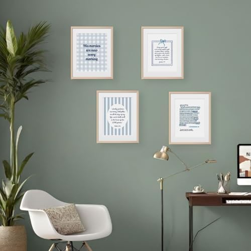 Blue Coquette Wall Art Room Decor Posters, Christian Room Bathroom Bedroom Dorm - Image 5