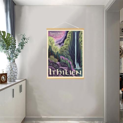 Middle Earth Landscape Wall Art Prints Canvas PaintingFantasy Posters, Wall - Image 3