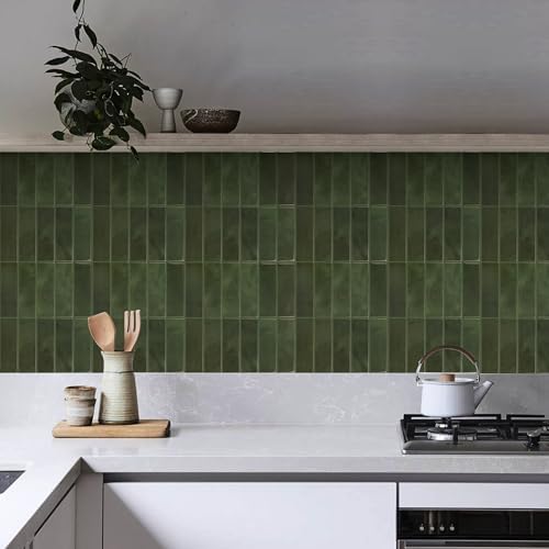 Select 5 Pack Peel and Stick Backsplash Square Tiles, 12x12 in - Image 5