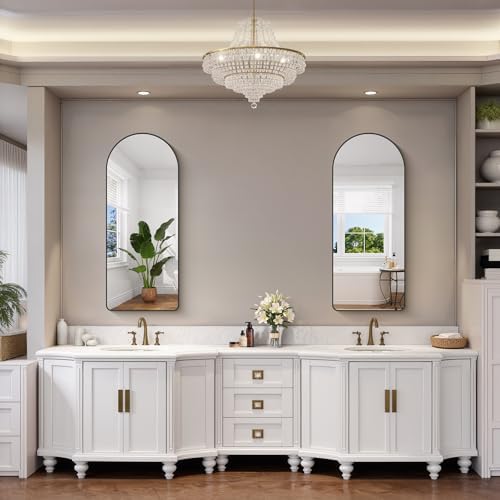 FORBATH Large Arched Wall Mirror 48x20 Inch, Arched Mirror - Image 4
