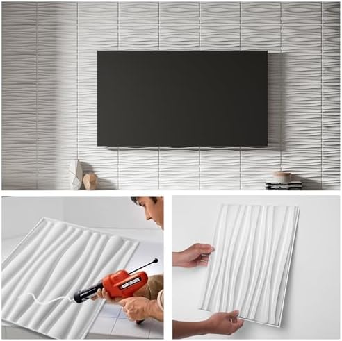 Art3d PVC Wavy Textured 3D Wall Panels, 15.7 x 11.8 Inch - Image 4