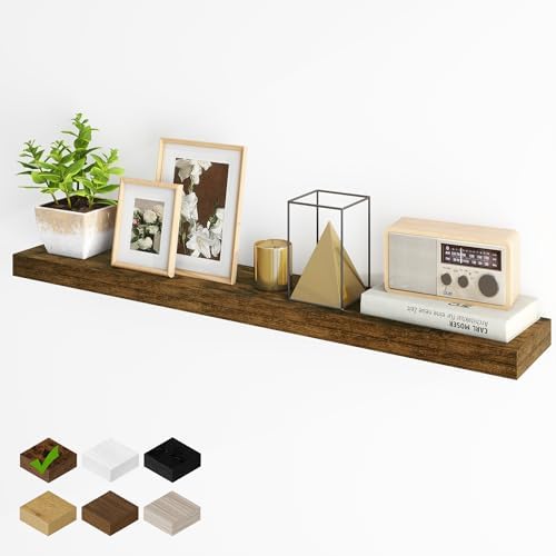 Fun Memories Floating Shelves for Wall, 48Inch Long Floating Shelves Set of 1 by FunMemories