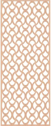 Resort Decorative Pierced Fretwork Wood Wall Panels, 31 3/8"W x 79 3/8"H x 1/4"T - Image 2