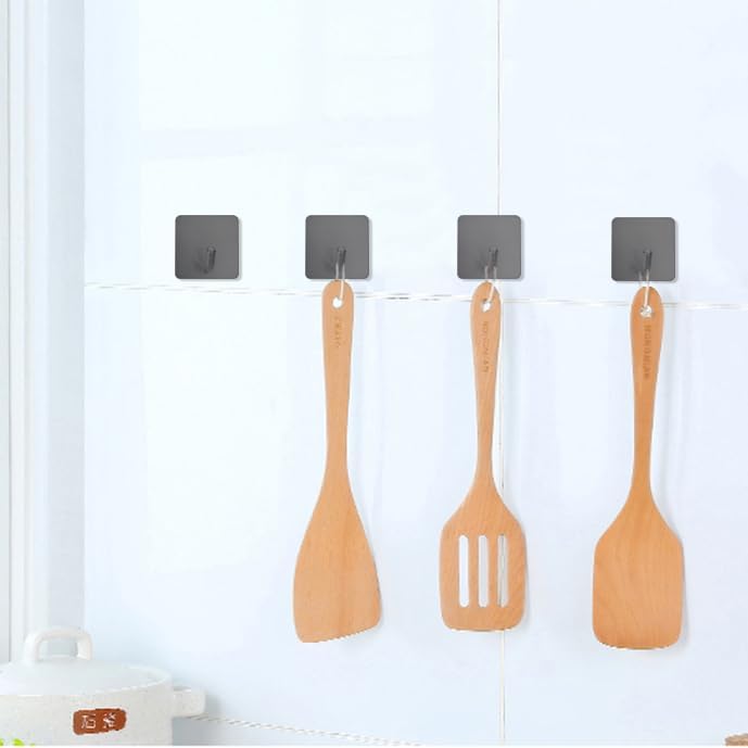 FOTYRIG Adhesive Towel Hooks Stick on Towel Hanger Wall Hooks Waterproof - Image 4
