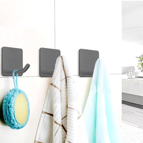 FOTYRIG Adhesive Towel Hooks Stick on Towel Hanger Wall Hooks Waterproof - Image 3