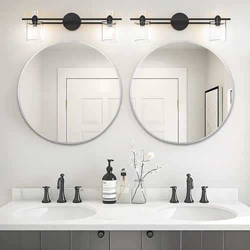 Silver Round Mirror 28 Inch, Wall Circle Mirror - Image 2