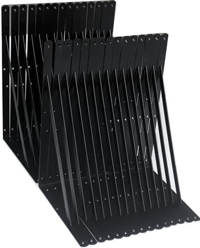 24 Pack L18 x H 12" Black Heavy Duty Shelf Brackets by MHMYDZ