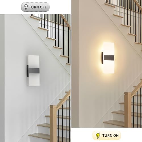 Modern Dimmable LED Wall Sconce Set of 2 - Image 7