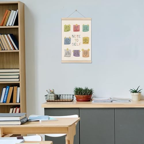 DOI-LANEE Note to Self Inspirational Mental Health Posters Hanger Frame - Image 7