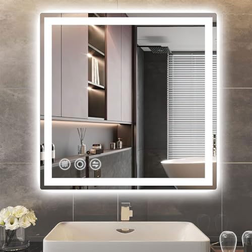 Memobarco 24" x 24" LED Bathroom Mirror by MEMOBARCO