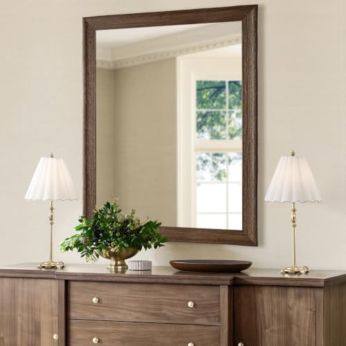 CULER Rustic Wall Mirror for Bathroom, Rectangle 30 x 40 inch Vanity Mirrors - Image 2