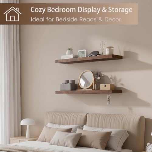 Lufia Floating Wall Shelves, MDF - Image 4