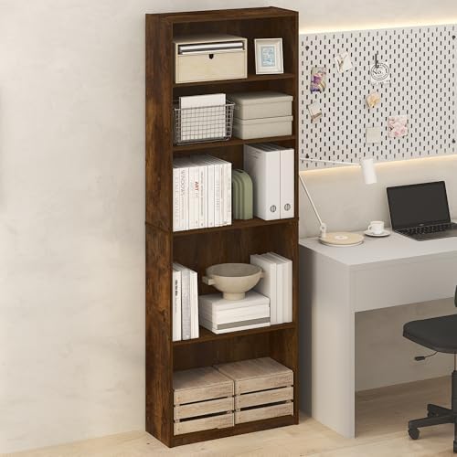 Furinno Jaya Simply Book Shelf, 5-Tier Bookshelf, Bookcase - Image 2