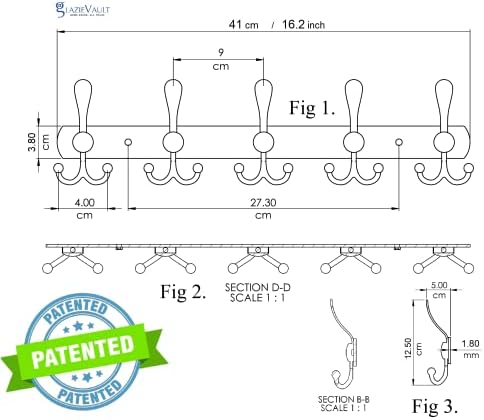GlazieVault Coat Rack Wall Mount - Image 6