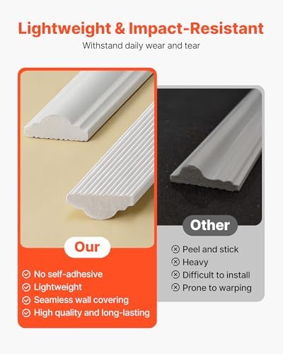 VEVOR Wall Molding 12 Pack, 20 x 20 in Wainscoting Panels Kit, Lightweight - Image 5