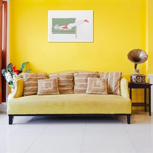 Modern Female Portrait Canvas Wall Art A Decadent Woman Rest Posters Wall Art - Image 4
