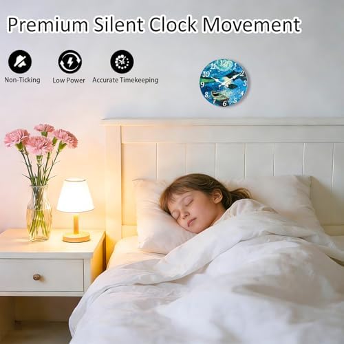 Premium Glass Wall Clock Battery Operated - Image 4
