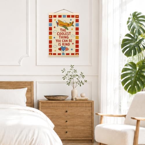 madalo Retro Airplane Inspirational Wall Art Poster Hanger Frame 12x16 Inch - Image 4