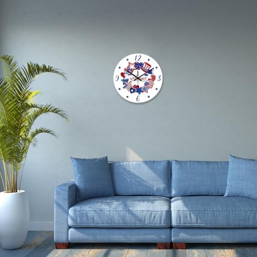 Glass Decorative Wall Clocks Battery Operated 12 Inch - Image 4