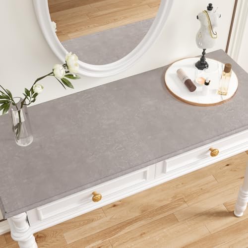 CHIHUT 12''x100'' Light Grey Self Adhesive Velvet Drawer Liner Roll Removable - Image 4