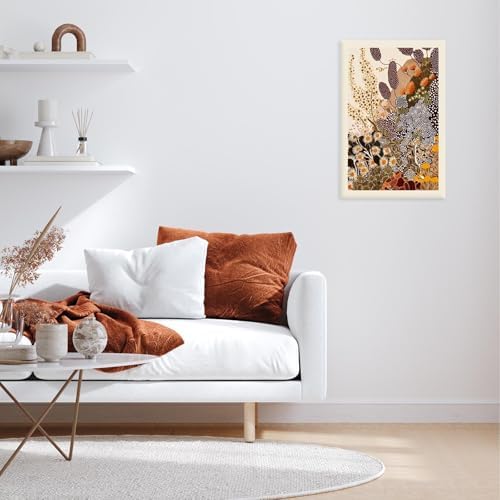 Vintage Japanese Wildflower Wall Art Abstract Botanical Floral Poster Nature - Image 4