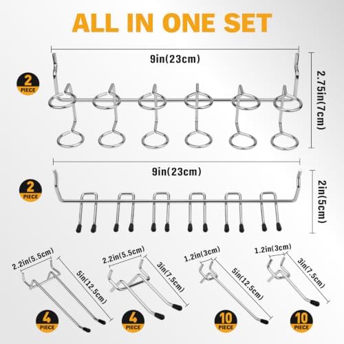 ELEAD 301-Piece Pegboard Hooks Kit, Peg Board Organizer Accessories - Image 2