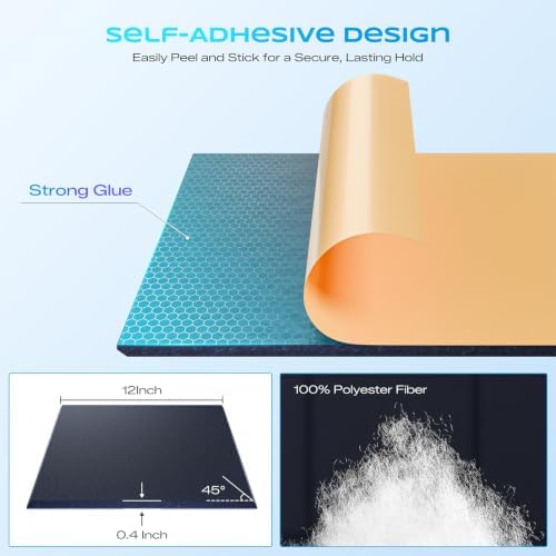 12 Pack Self-Adhesive Sound Proof Foam Panels - Image 2