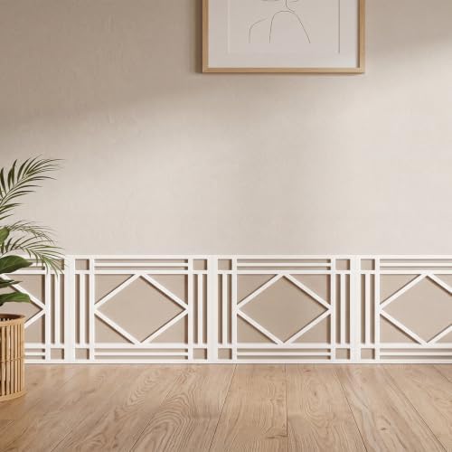 Threehoney 6 Pack Wainscoting Panels 30.7 x 23.6 Inch, Covers 30 Ft², Paintable - Image 3